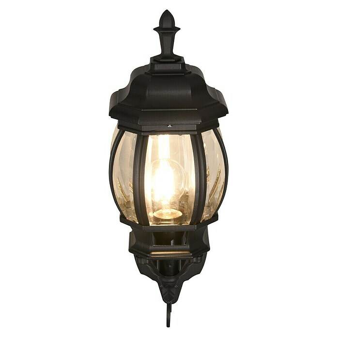 Trio Lighting Aplique exterior Elvo ascendente (60 W, Negro, IP44, Ascendente) | BAUHAUS