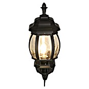 Trio Lighting Aplique exterior Elvo ascendente (60 W, Negro, IP44, Ascendente) | BAUHAUS