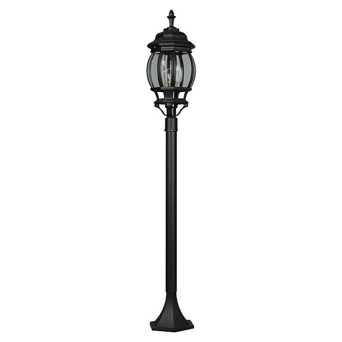 Trio Lighting Farola Elvo (60 W, Color del marco: Negro, Altura: 100 cm, Sin bombillas) | BAUHAUS