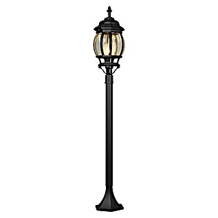 Trio Lighting Farola Elvo (60 W, Color del marco: Negro, Altura: 100 cm, Sin bombillas)