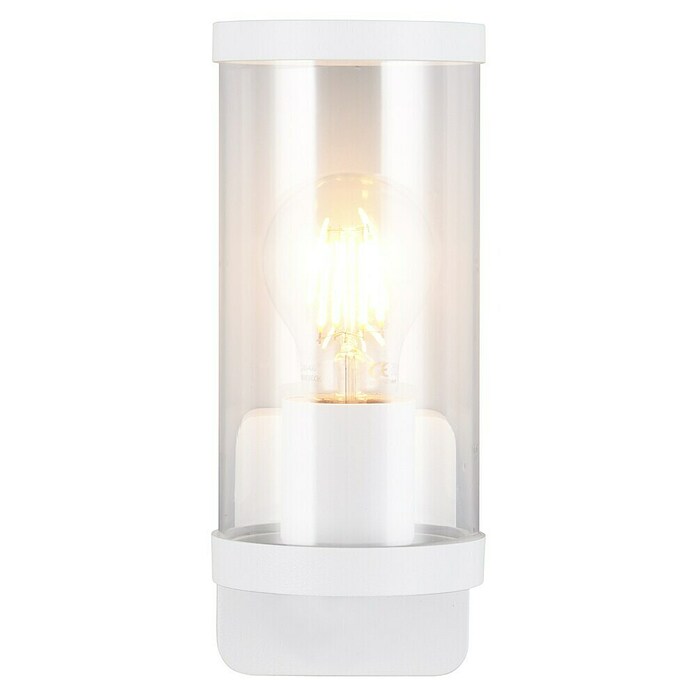 Trio Lighting Aplique exterior Bonito (28 W, 9 x 9 x 23 cm, Blanco, IP44) | BAUHAUS