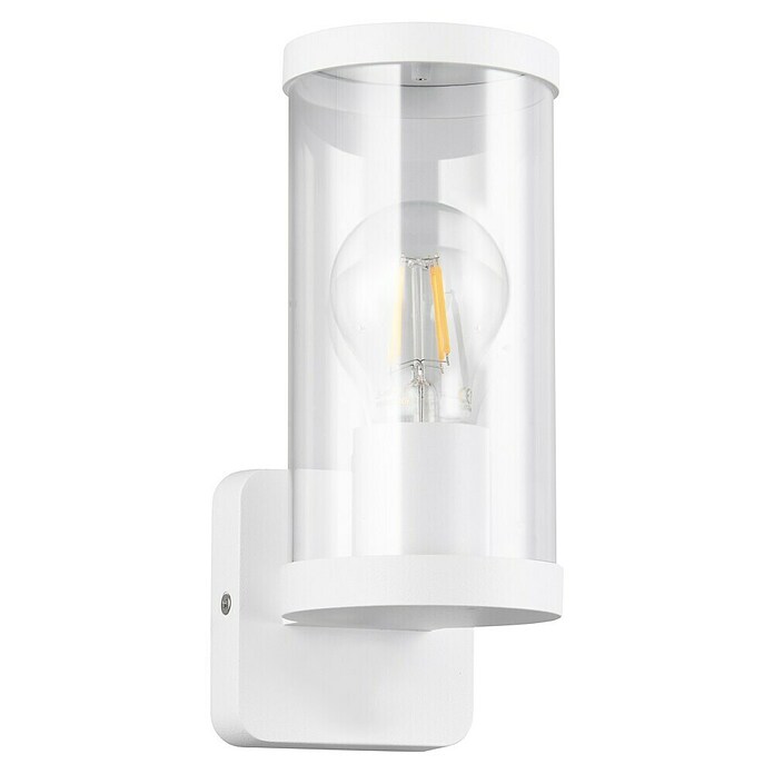 Trio Lighting Aplique exterior Bonito (28 W, 9 x 9 x 23 cm, Blanco, IP44) | BAUHAUS