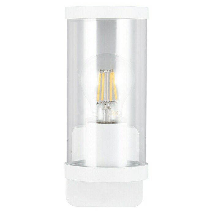 Trio Lighting Aplique exterior Bonito (28 W, 9 x 9 x 23 cm, Blanco, IP44) | BAUHAUS