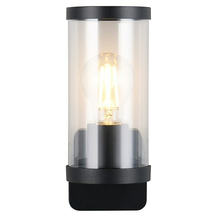 Trio Lighting Aplique exterior Bonito (28 W, 9 x 9 x 23 cm, Negro, IP44) | BAUHAUS