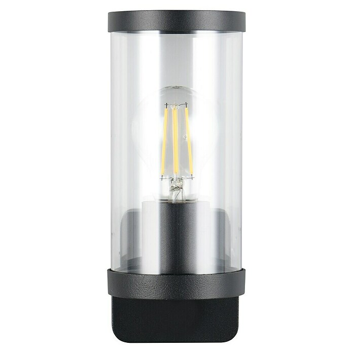 Trio Lighting Aplique exterior Bonito (28 W, 9 x 9 x 23 cm, Negro, IP44) | BAUHAUS