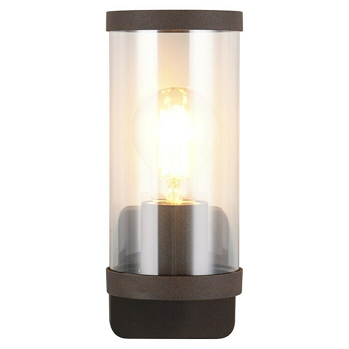 Trio Lighting Aplique exterior Bonito (28 W, 9 x 9 x 23 cm, Marrón, IP44) | BAUHAUS