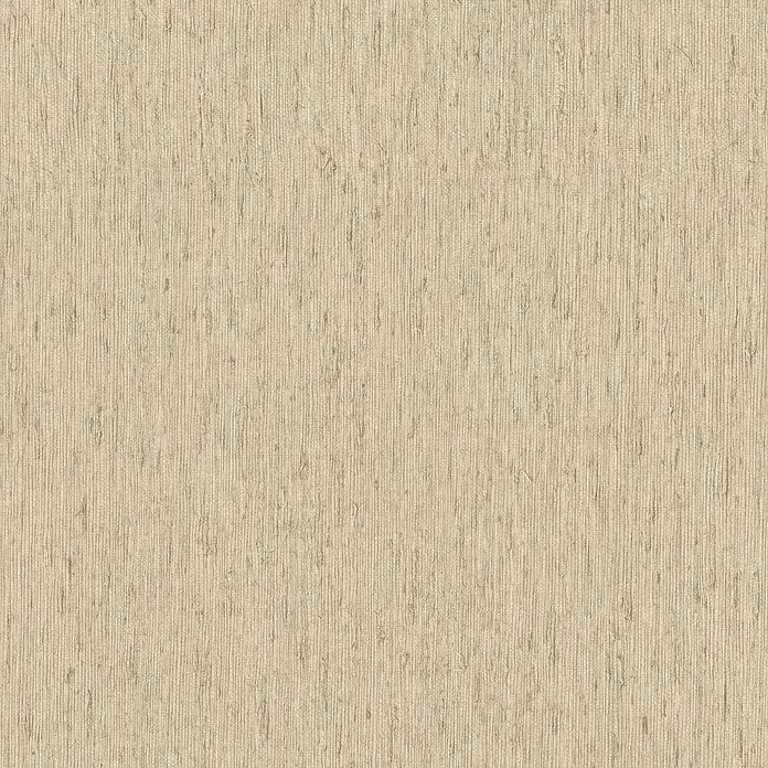 Rasch Back To Nature Vliestapete Bambusstruktur - Bambusbeige, Uni, 10,05 x 0,53 m - Hellbeiger strukturierter Stoff oder Tapete mit vertikaler Leinenwebstruktur.