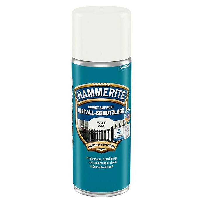 Hammerite Metall-Schutzlack (Weiß, 400 ml, Matt) | BAUHAUS