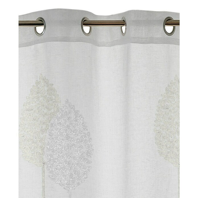 Visillo para ventana bordado Paseo (An x Al: 140 x 250 cm, 100% poliéster, Blanco) | BAUHAUS