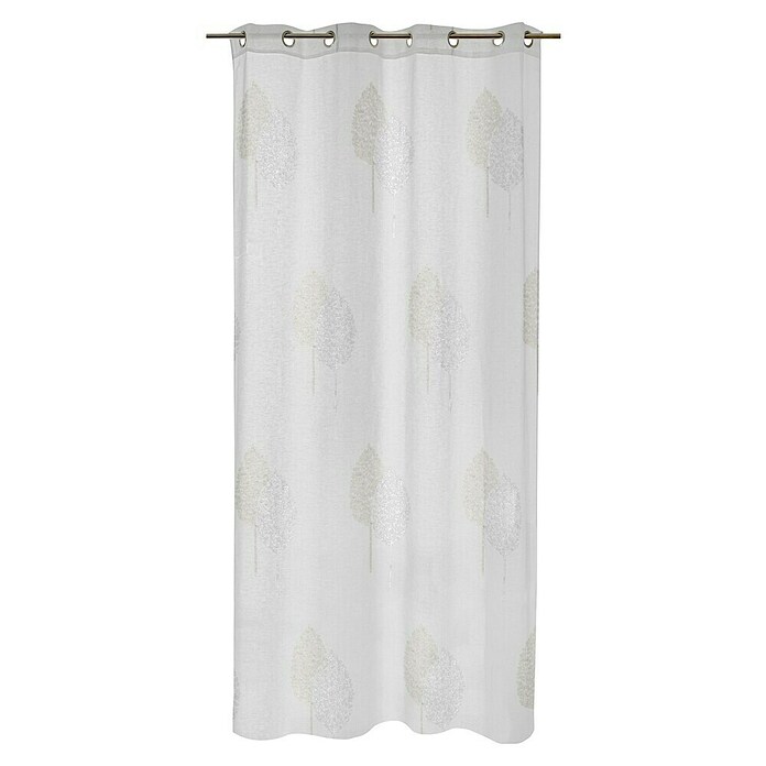 Visillo para ventana bordado Paseo (An x Al: 140 x 250 cm, 100% poliéster, Blanco) | BAUHAUS