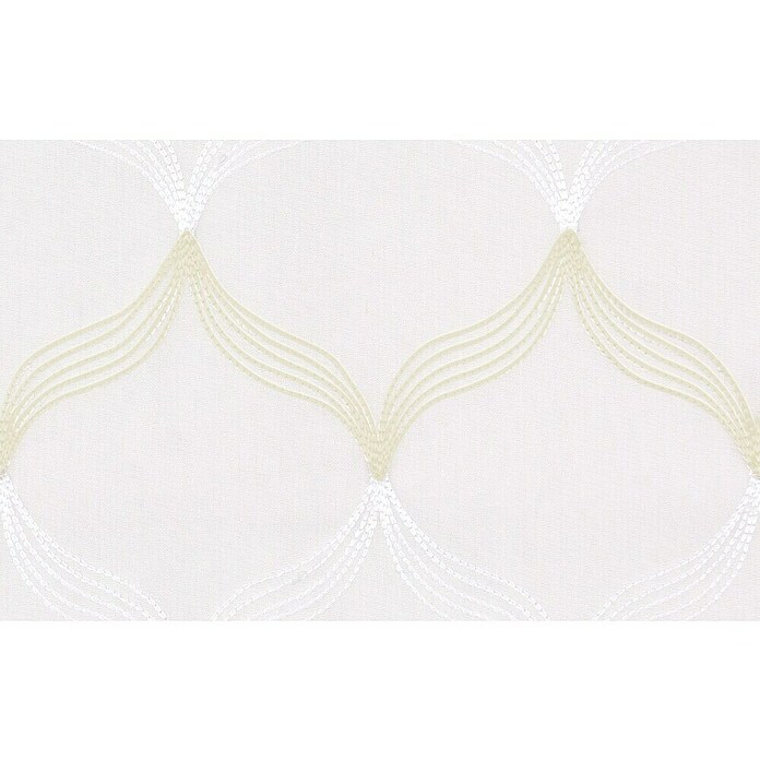 Visillo para ventana bordado Octave (An x Al: 140 x 250 cm, 100% poliéster, Beige/Blanco) | BAUHAUS
