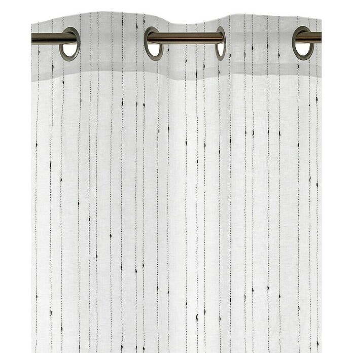Visillo para ventana Lorenzo (An x Al: 140 x 250 cm, 100% poliéster, Gris) | BAUHAUS