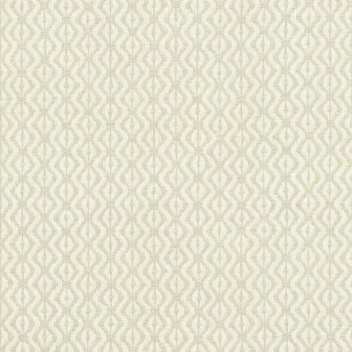 Rasch Beachhouse Vliestapete Allover-Design - Beige, Grafisch, 10,05 x 0,53 m - Helles beiges Texturmuster mit verschlungenem Ogee-Design.