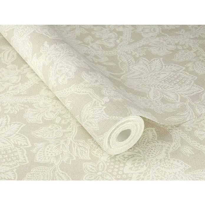 Rasch Selection Vliestapete Vinyl - Beigetaupe, Floral, 10,05 x 0,53 m - Rolle cremefarbener Tapete mit floralem Muster. Diese Tapete verleiht jedem Raum einen Hauch von Eleganz und Wärme mit ihrem zarten Design.