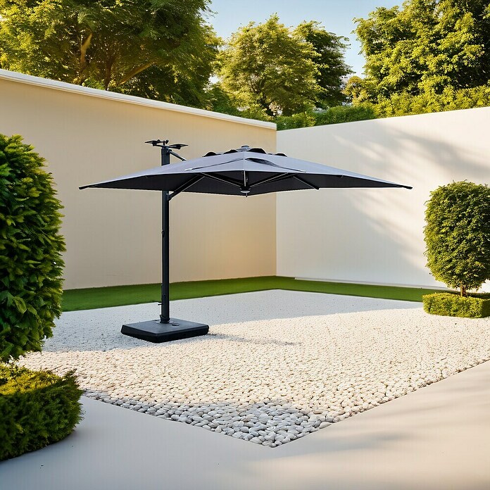 Ampelschirm LED Solar (Anthrazit) | BAUHAUS