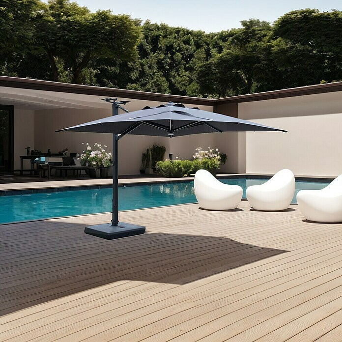 Ampelschirm LED Solar (Anthrazit) | BAUHAUS
