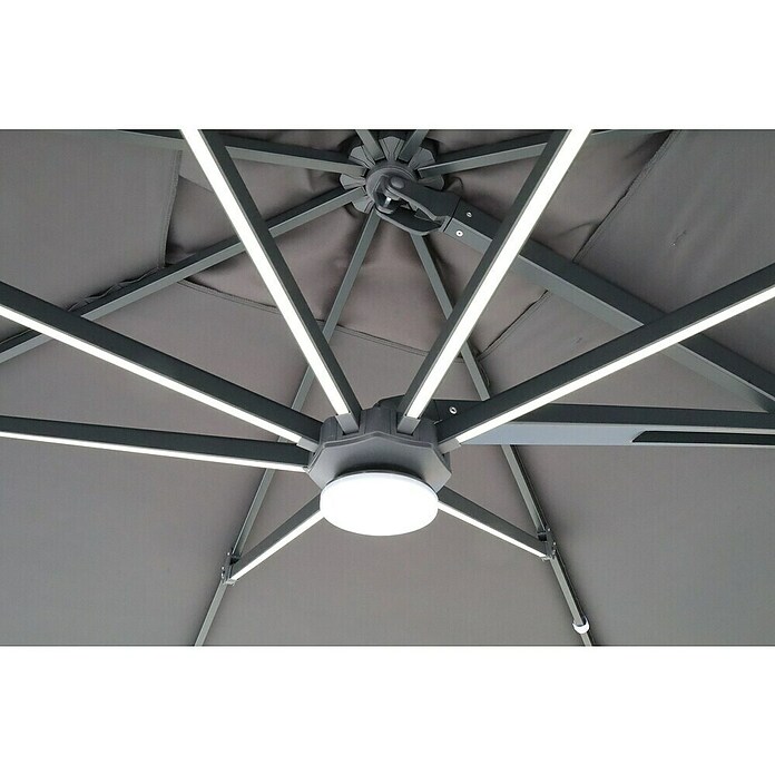 Ampelschirm LED Solar (Anthrazit) | BAUHAUS