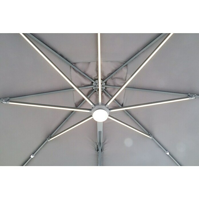 Ampelschirm LED Solar (Anthrazit) | BAUHAUS