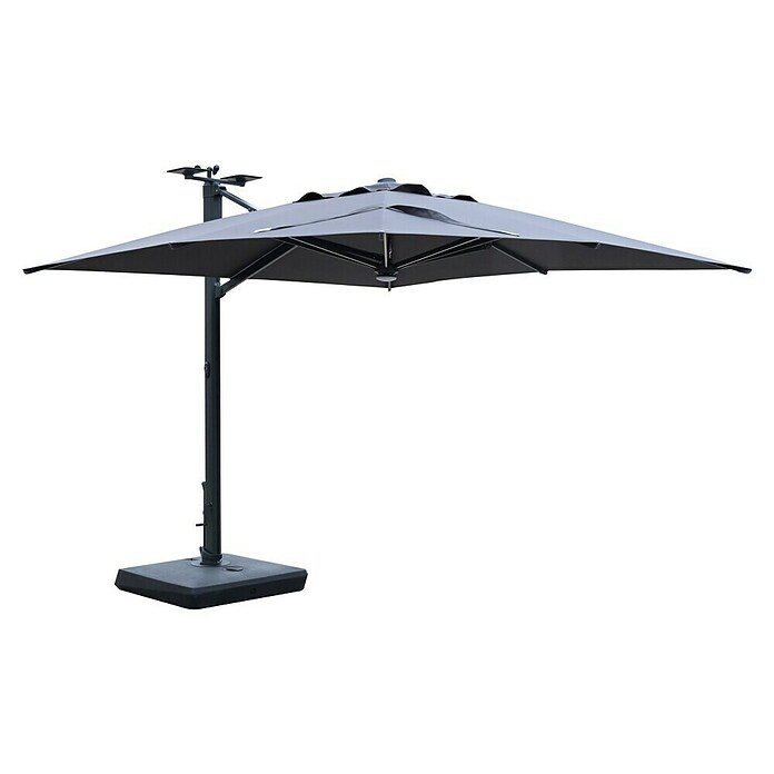 Ampelschirm LED Solar (Anthrazit) | BAUHAUS
