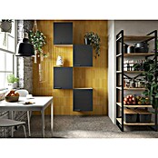 Respekta Merle Hängeschrank (B x T x H: 100 x 34,6 x 224,4 cm, Schwarz, 4 Stk.) | BAUHAUS