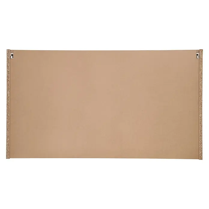 Respekta Merle Küchen-Hängeschrank - B x T x H: 100 x 34,6 x 56,1 cm, Grau - Rückseite eines rechteckigen Bilderrahmens aus Holzwerkstoff mit Aufhängern.