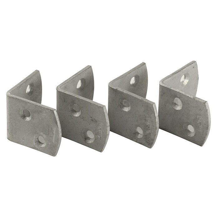Plus Winkelverbinder (L x B x H: 3,7 x 3,7 x 3 cm, Silber, 4 Stk.) | BAUHAUS