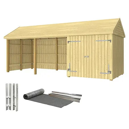 Plus  Gartenhaus Classic Multi offen mit Doppeltür