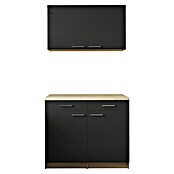 Respekta Merle Küchen-Set (100 x 60 x 200 cm, Schwarz) | BAUHAUS
