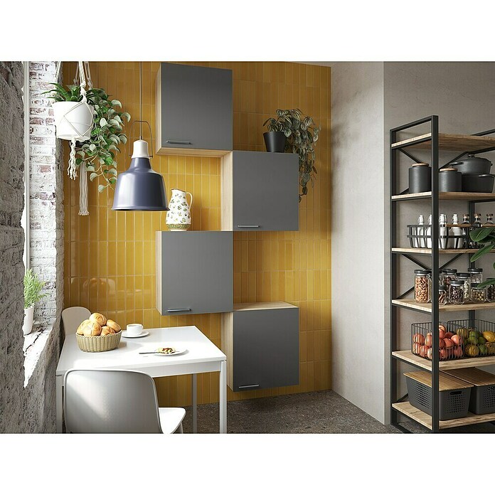 Respekta Merle Hängeschrank (B x T x H: 100 x 34,6 x 224,4 cm, Grau, 4 Stk.) | BAUHAUS
