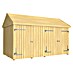Plus Gartenhaus Classic Multi mit Doppel- und Einzeltür 