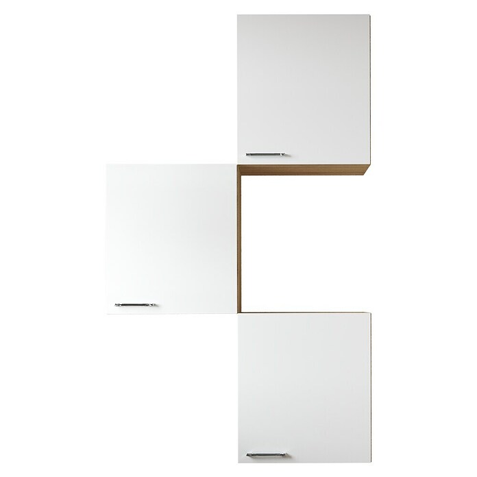 Respekta Merle Hängeschrank (B x T x H: 100 x 34,6 x 168,3 cm, Weiß, 3 Stk.) | BAUHAUS