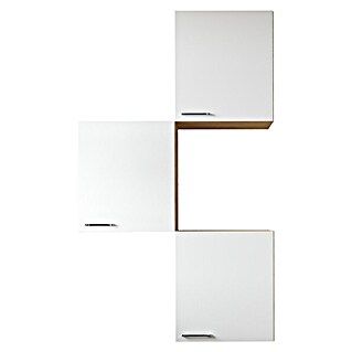 Respekta Merle Hängeschrank (B x T x H: 100 x 34,6 x 168,3 cm, Weiß, 3 Stk.)