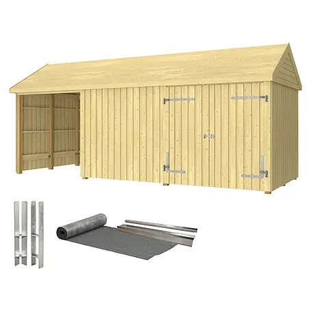 Plus  Gartenhaus Classic Multi offen/geschlossen mit Doppeltür