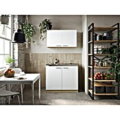 Respekta Merle Miniküche Set 6 (Breite: 100 cm, Weiß, Edelstahlkochmulde) | BAUHAUS