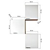 Respekta Merle Hängeschrank (B x T x H: 100 x 34,6 x 168,3 cm, Grau, 3 Stk.) | BAUHAUS