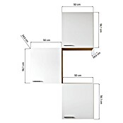 Respekta Merle Hängeschrank (B x T x H: 100 x 34,6 x 168,3 cm, Grau, 3 Stk.) | BAUHAUS