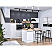 Respekta Cocina de isla Gabriel (Ancho: 320 cm, Blanco, Con campana de isla, Con electrodomésticos) | BAUHAUS