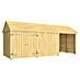 Plus Gartenhaus Classic Multi offen/geschlossen mit Doppeltür 