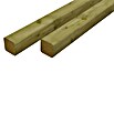 Holzpfosten (180 x 7 x 7 cm, Kesseldruckimprägniert, Glatt gehobelt, Natur) | BAUHAUS