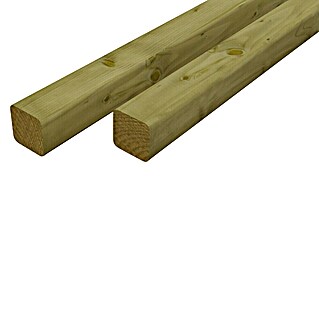 Holzpfosten (180 x 7 x 7 cm, Kesseldruckimprägniert, Glatt gehobelt, Natur)