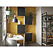 Respekta Merle Hängeschrank (B x T x H: 100 x 34,6 x 224,4 cm, Schwarz, 4 Stk.) | BAUHAUS