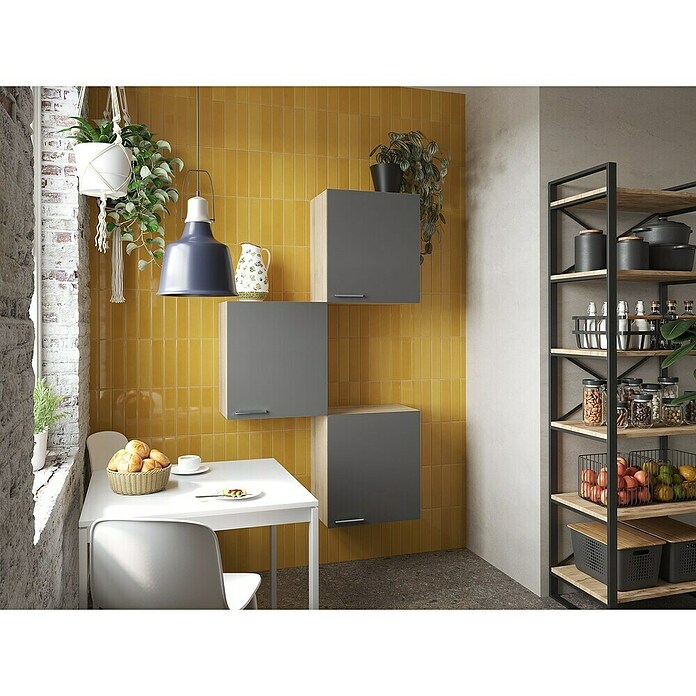 Respekta Merle Hängeschrank (B x T x H: 100 x 34,6 x 168,3 cm, Grau, 3 Stk.) | BAUHAUS
