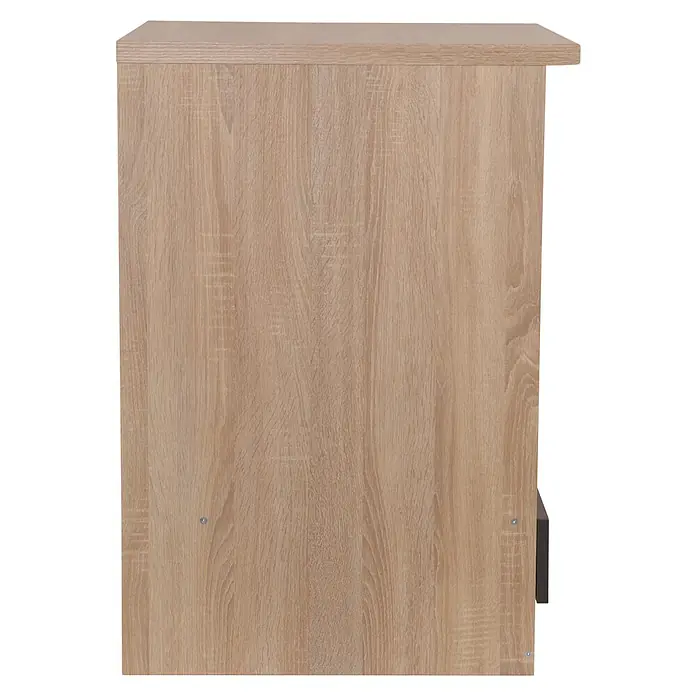 Respekta Merle Herdumbauschrank - B x T x H: 60 x 60 x 84,8 cm, Grau - Detailansicht der Holzstruktur einer Möbeloberfläche in Eiche-Optik.