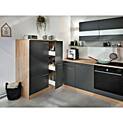 Respekta Merle Geräteumbauschrank (B x T x H: 60 x 60 x 144,8 cm, Grau, Für Kühlschrank) | BAUHAUS