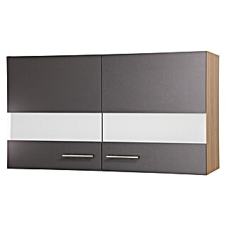 Respekta Merle Hängeschrank (B x T x H: 100 x 34,6 x 56,1 cm, Grau)
