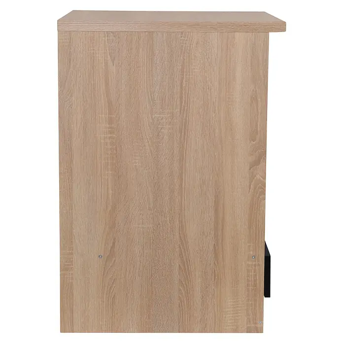 Respekta Merle Herdumbauschrank - B x T x H: 60 x 60 x 84,8 cm, Schwarz - Detailansicht eines Möbelstücks mit Holzstruktur in warmen Farbtönen, das eine natürliche und robuste Ästhetik vermittelt.