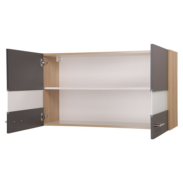 Respekta Merle Hängeschrank (B x T x H: 100 x 34,6 x 56,1 cm, Grau) | BAUHAUS