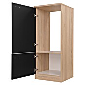 Respekta Merle Geräteumbauschrank (B x T x H: 60 x 60 x 144,8 cm, Schwarz, Für Kühlschrank) | BAUHAUS