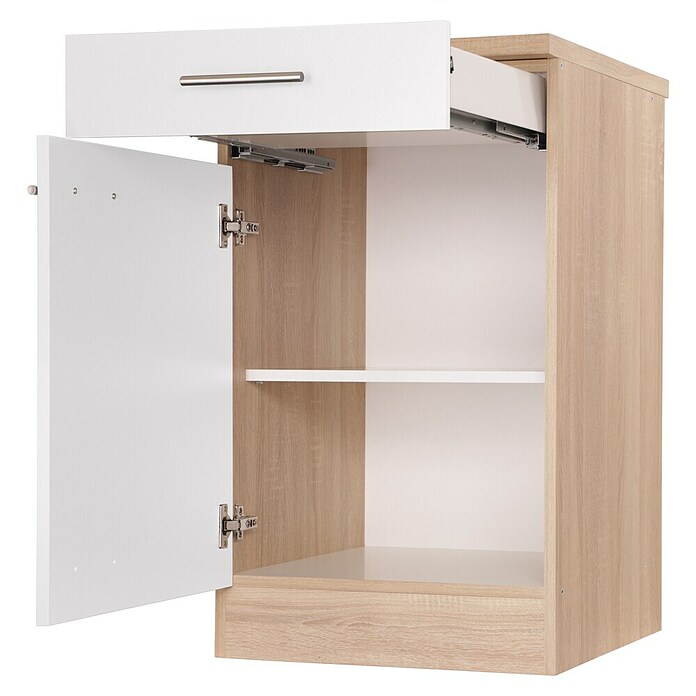 Respekta Merle Unterschrank (B x T x H: 50 x 60 x 84,8 cm, Weiß) | BAUHAUS