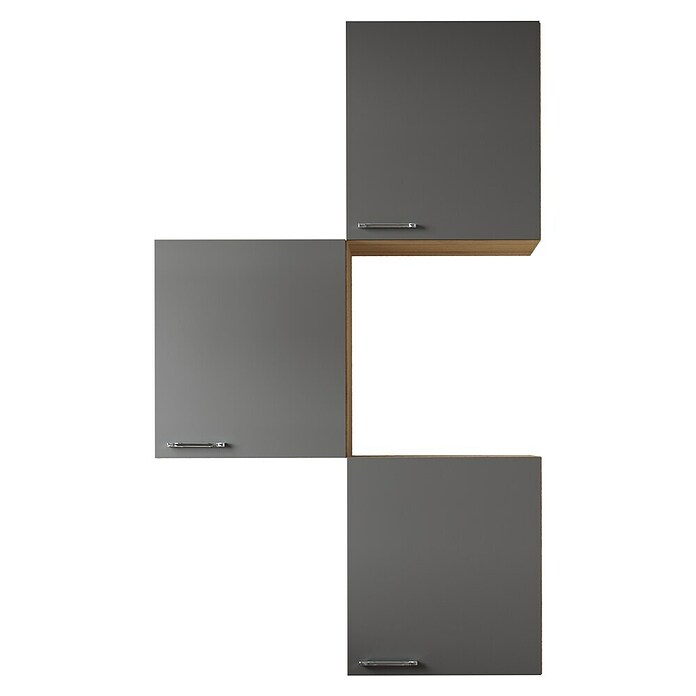 Respekta Merle Hängeschrank (B x T x H: 100 x 34,6 x 168,3 cm, Grau, 3 Stk.) | BAUHAUS